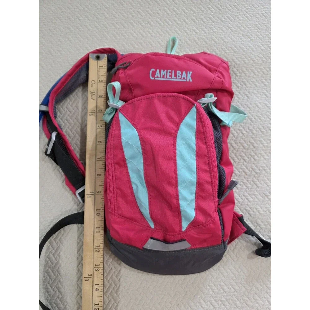 CamelBak Mini M.U.L.E. Kids Hydration Pack Pink Blue 1.5L Cargo